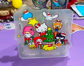 Kawaii Acrylic Pencil Box | Kitty & Friends School Supply Organizer