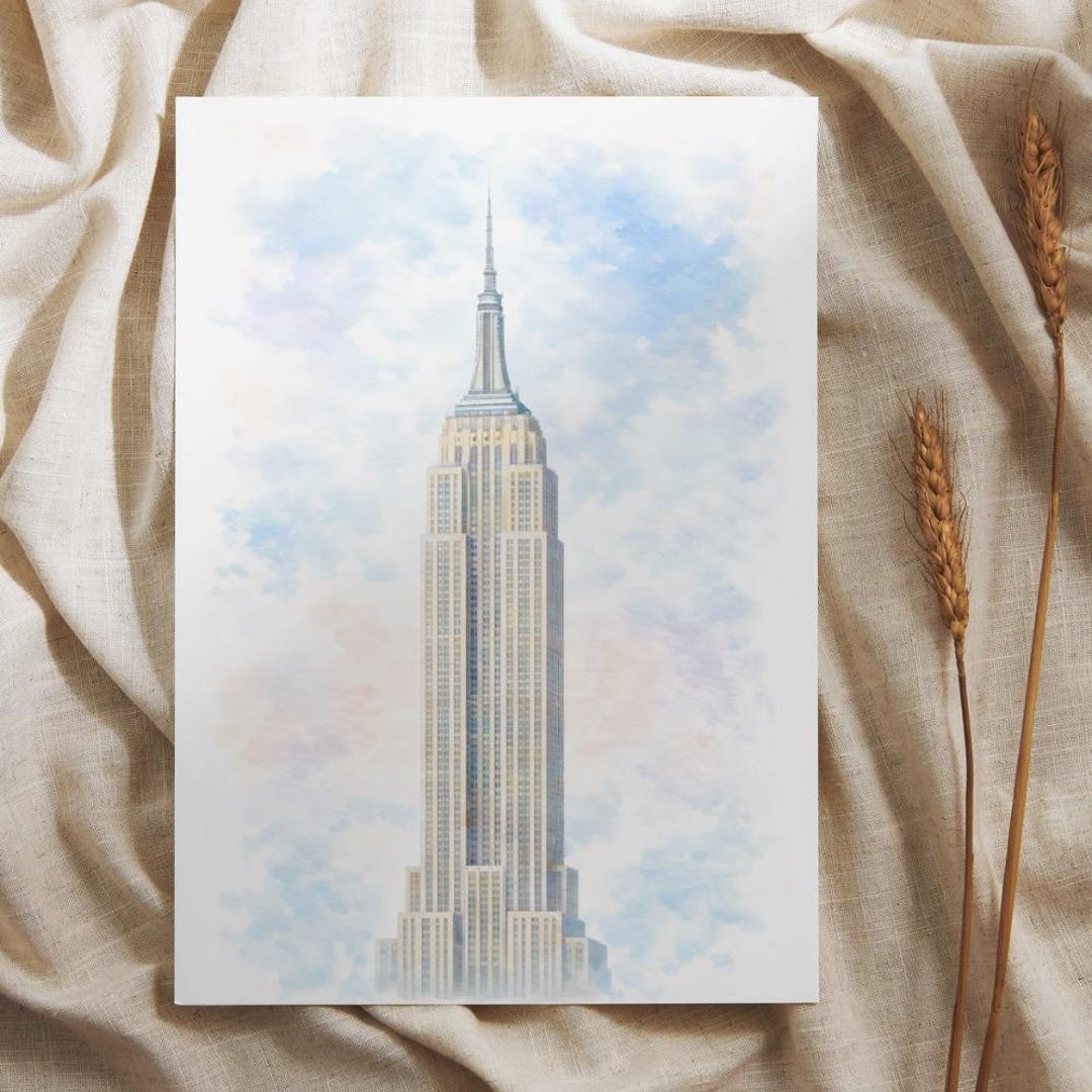 Empire State Building Print | New York City Wall Art | NYC Skyline ...