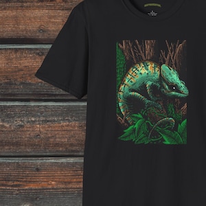 Chameleon Shirt, Unisex Lizard Shirt, Reptile Gift, Chameleon Gift,