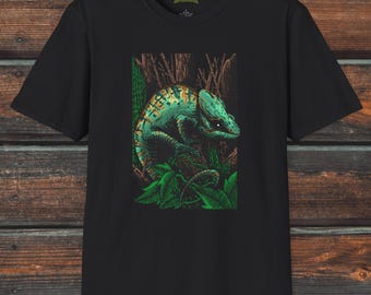 Chameleon Shirt, Unisex Lizard Shirt, Reptile Gift, Chameleon Gift,