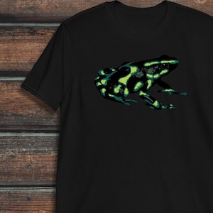 Green Dart Frog Shirt, Unisex Amphibian Shirt, Frog Gift, Dart Frog T-Shirt