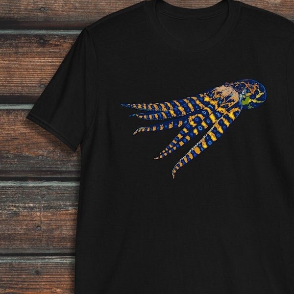 Blue Ringed Octopus Shirt, Unisex Kraken Shirt, Octopus Gift, Ocean Shirt