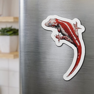 Gargoyle Gecko Magnet, Gecko Magnet, Reptile Magnet, Gargoyle Gecko Lover Magnet