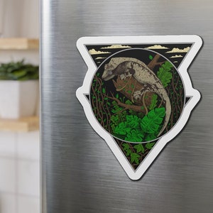 Crested Gecko Magnet, Gecko Magnet, Reptile Magnet, Crested Gecko Lover Magnet
