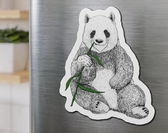 Panda Bear Magnet, Bear Magnet, Panda Bear Lover Magnet Gift