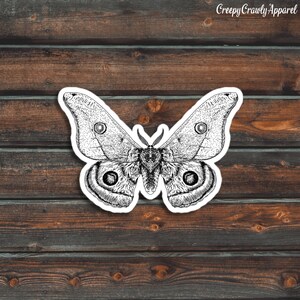 Moth Sticker, Bug Sticker, Cute Moth Sticker, Vinyl Waterproof Moth Sticker