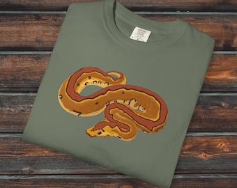 Enchi Clown Ball Python Comfort Colors® Shirt, Unisex Snake Shirt, Reptile Gift, Super Enchi Yellow Belly Clown Ball Python Shirt