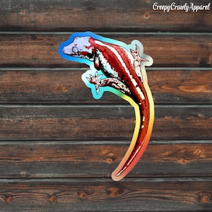 Gargoyle Gecko Holographic Sticker, Reptile Sticker, Lizard Sticker, Vinyl Pet Gecko Sticker