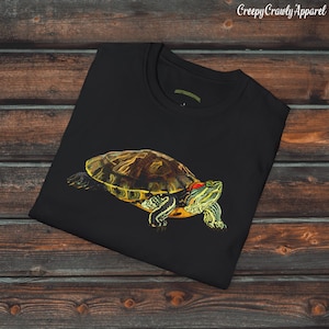Red Ear Slider Shirt, Unisex Turtle Shirt, Cute Turtle T-Shirt, Reptile Gift, Turtle Gift