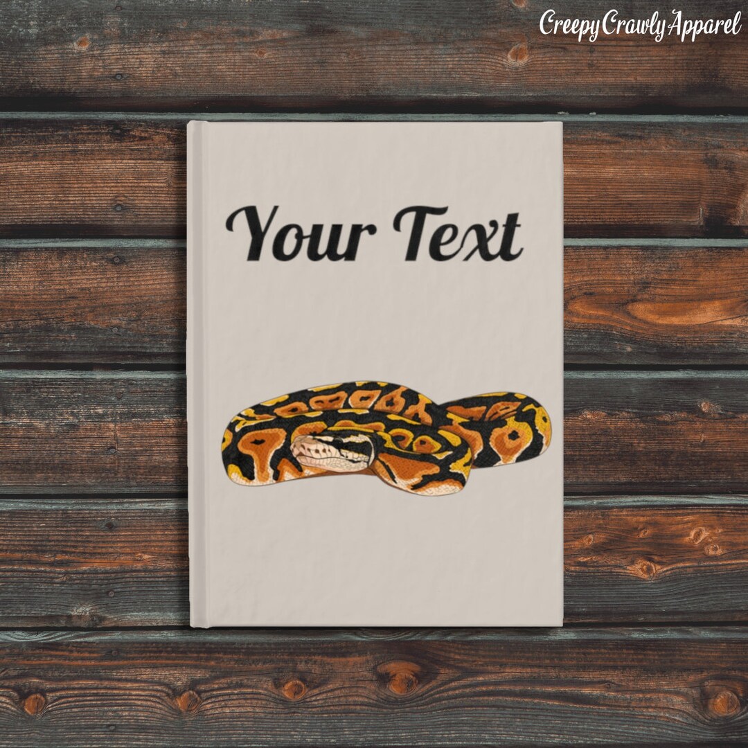 Personalized Pastel Ball Python Journal, Custom Python Notebook ...