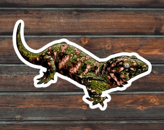 Pegatina de geco Leachianus, pegatina de reptil, pegatina de lagarto, pegatina impermeable de geco Leachie para mascotas