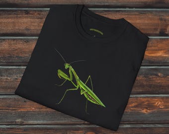 Praying Mantis Shirt, Unisex Bug Shirt, Entomology Shirt, Entomologist Clothing, Insect Gift