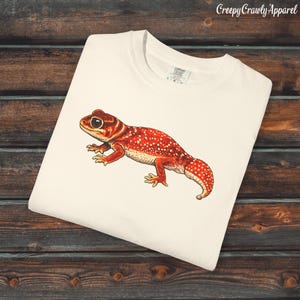 Maglietta Comfort Colors® con geco dalla coda nodosa, maglietta unisex con geco, regalo per amanti dei rettili, maglietta per geco da compagnia