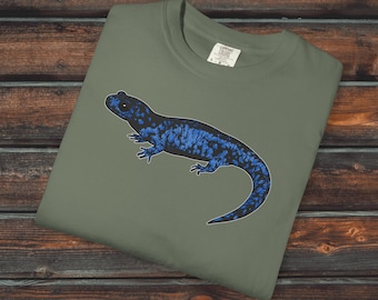 Tüpfelsalamander Comfort Colors® Shirt, Unisex Amphibien Shirt, Tüpfelsalamander T-Shirt, Salamander Geschenk