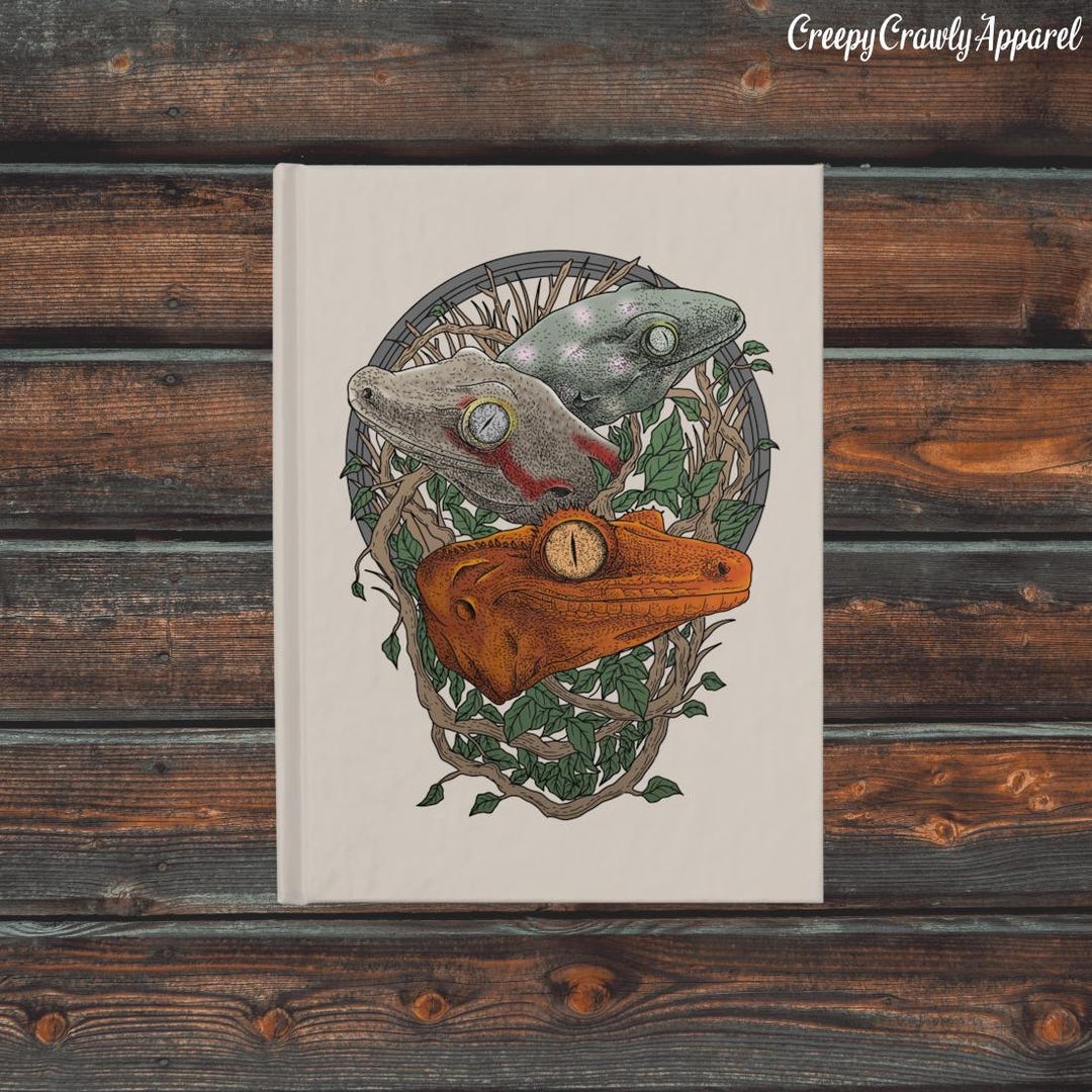 Crested Gecko Journal, Gecko Notebook, Leachianus and Gargoyle Gecko ...