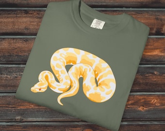 Albino Ball Python Comfort Colors® Shirt, Unisex Snake Shirt, Reptile Gift, Ball Python Shirt