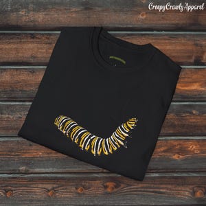 Monarch Caterpillar Shirt, Unisex Caterpillar Shirt, Entomology Shirt, Entomologist Clothing, Insect Gift