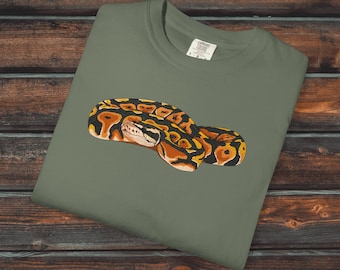 Pastel Ball Python Comfort Colors® Shirt, Unisex Snake Shirt, Reptile Gift, Ball Python Shirt