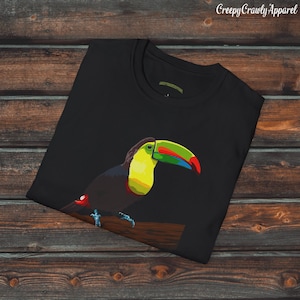 Toucan Shirt, Unisex Bird Shirt, Bird Gift, Cool Toucan Shirt, Cute Bird Lover Shirt