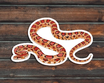 Corn Snake Sticker, Reptile Sticker, Snake Sticker, Waterproof Pet Corn Snake Sticker