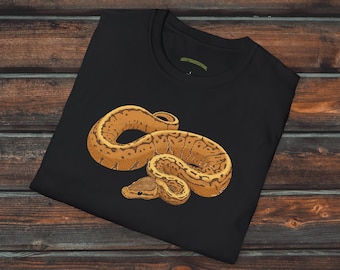 Pinstripe Ball Python Shirt, Unisex Reptile Shirt, Cute Ball Python Shirt, Reptile Gift, Pinstripe Ball Python Snake Gift
