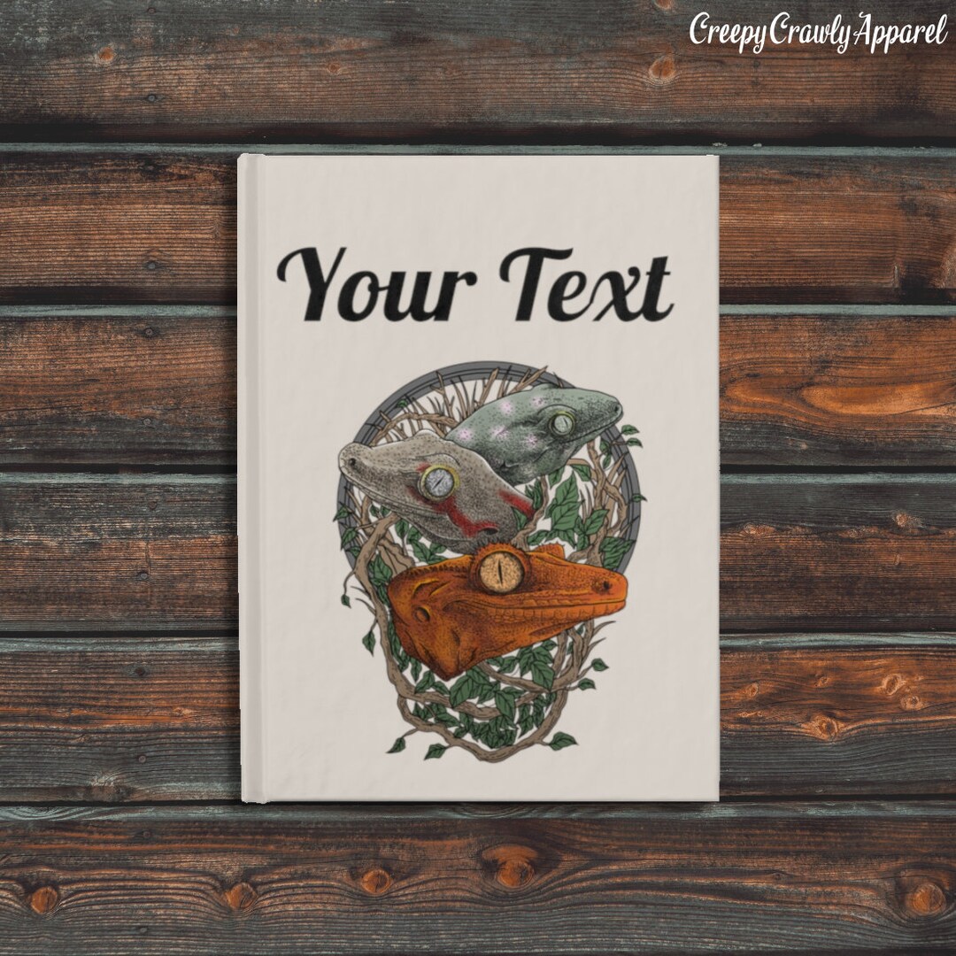 Personalized Crested Gecko Journal, Custom Gecko Notebook, Journal With ...