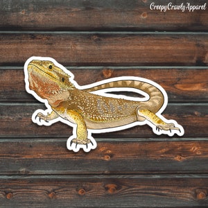 Bearded Dragon Sticker, Reptile Sticker, Lizard Sticker, Vinyl Waterproof Pet Bearded Dragon Sticker