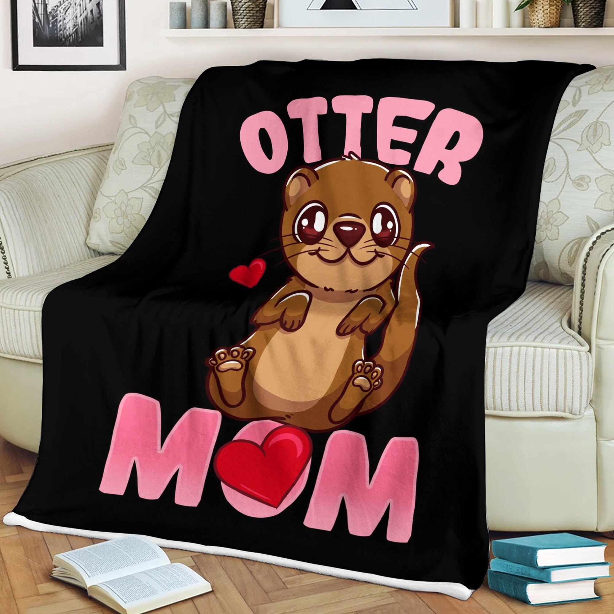 Personalized To My Mom BlanketOtter Mom BlanketCute Otter Etsy