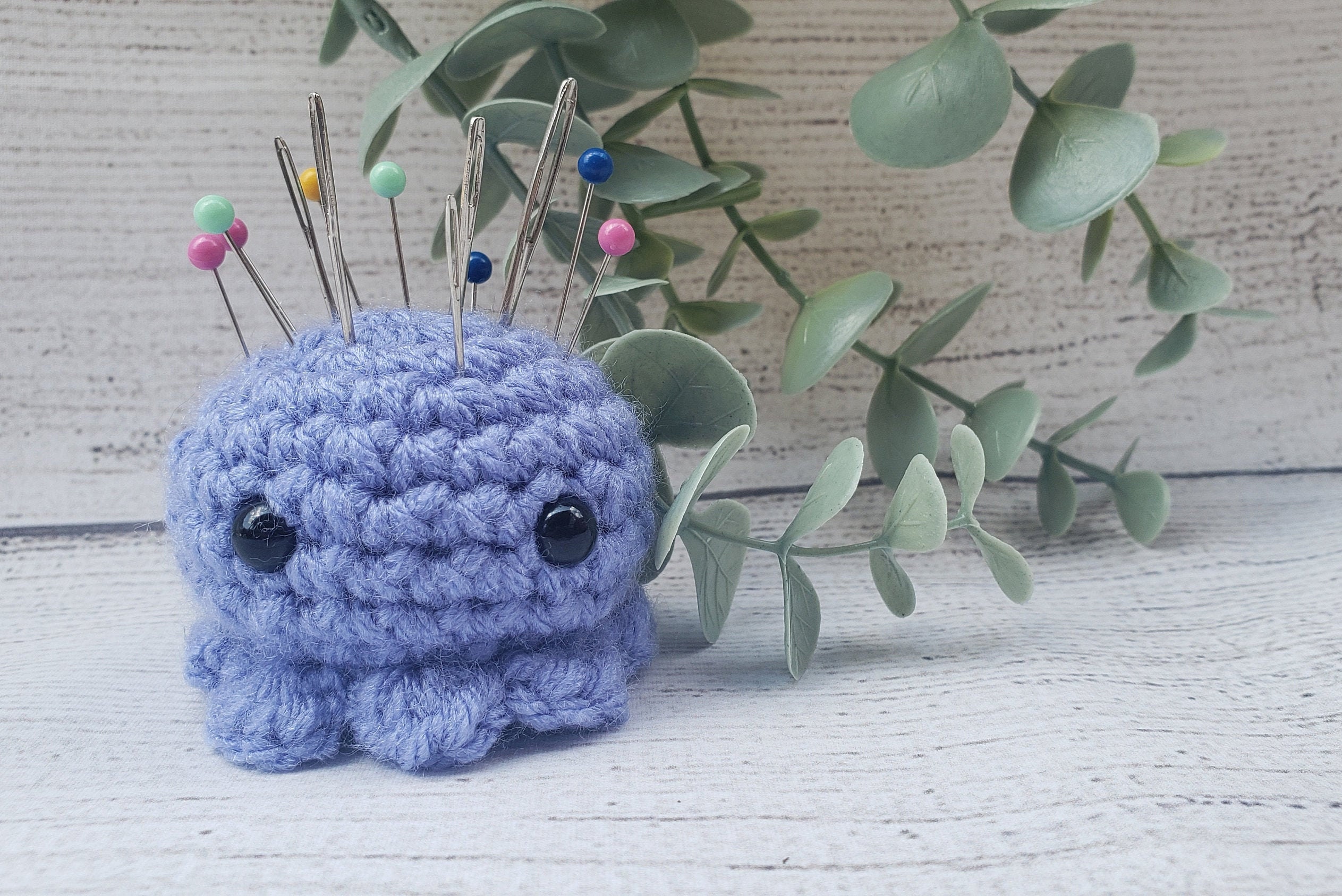 Amigurumi Octopus Pin Cushion Crochet Pin Cushion Sewing Pin Etsy