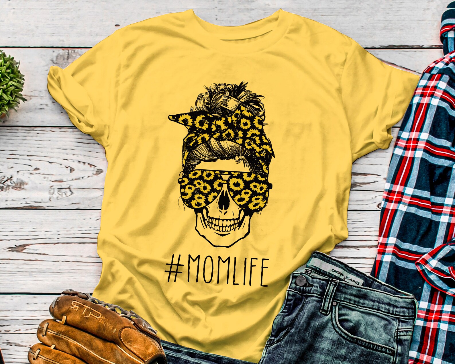 Mom Life Svg Woman Skull Svg Sunflower SVG Svg Files For ...