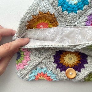 Sunburst Granny Clutch PDF Pattern Easy Intermediate Bag Crochet Purse image 4