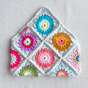 Sunburst Granny Clutch PDF Pattern Easy Intermediate Bag Crochet Purse image 6