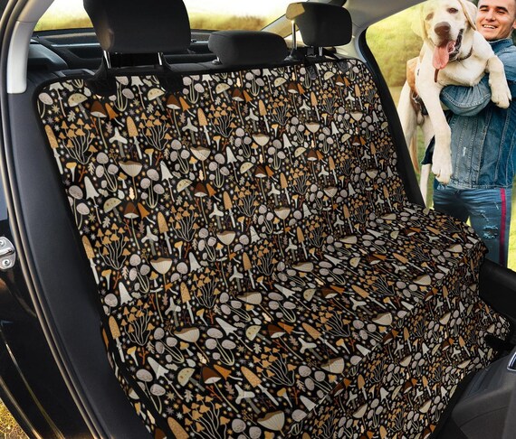 Brown Beige Boho Mushroom Pet Car Seat Cover Best Dog - Best Dog Cover Back Seat Brown Beige Boho Mushroom Pet Car Seat Cover Best Dog - Best Dog Cover Back Seat