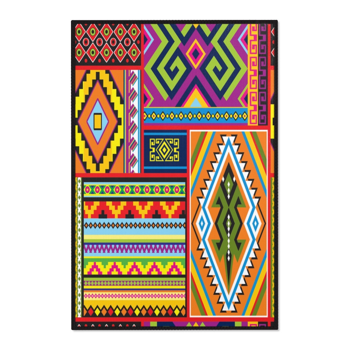 African Tribal area Rug Ethnic Floor Mat Living Room Rug Etsy