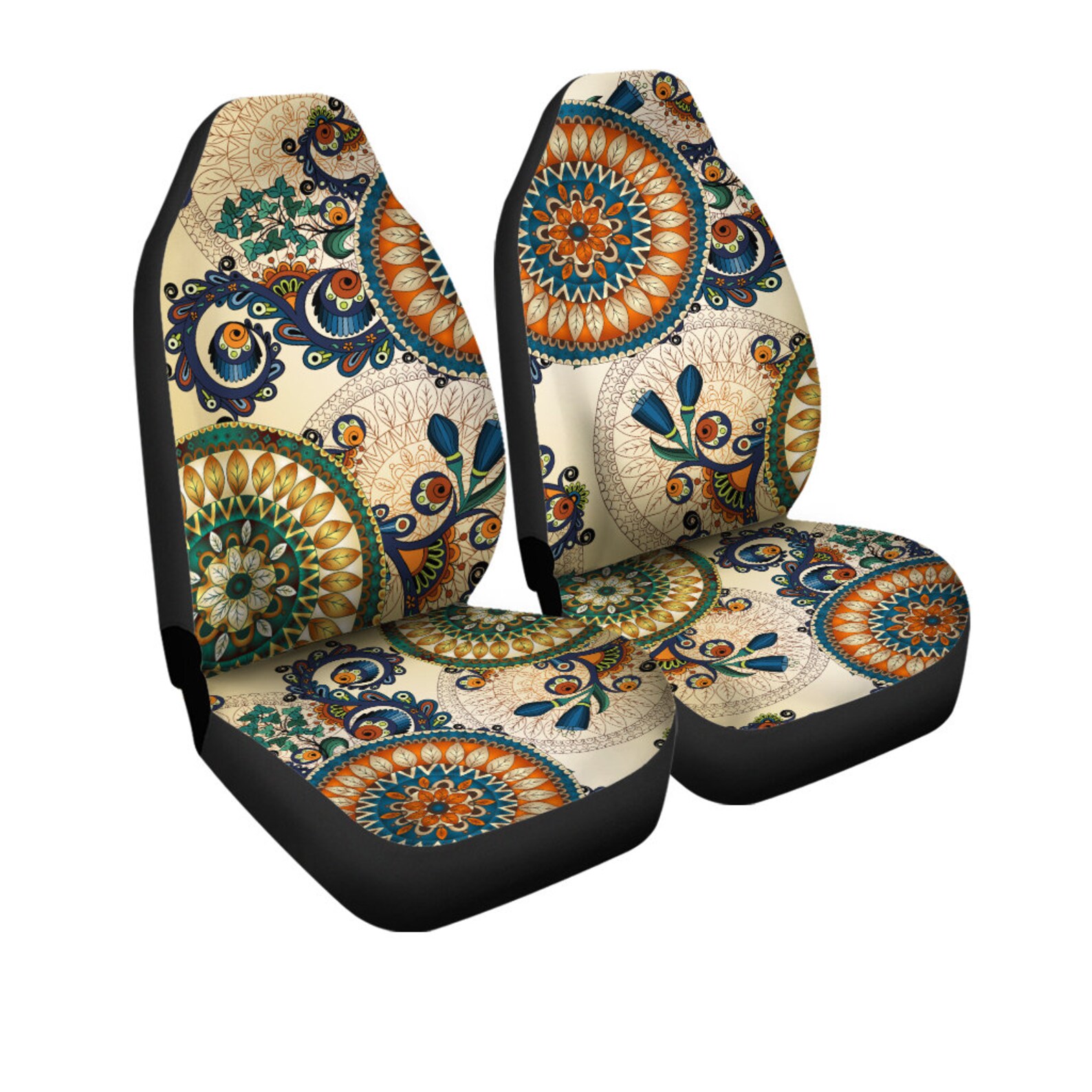 Ethnic Boho Style Car Seat Covers 1 Pair Boho Seat Cover Etsy