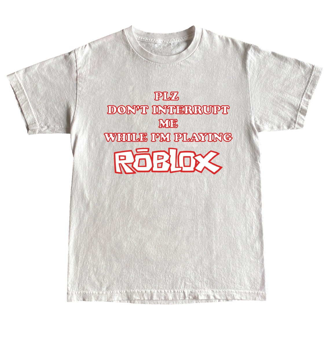 Roblox Funny TShirt PLZ don't interrupt me while Etsy
