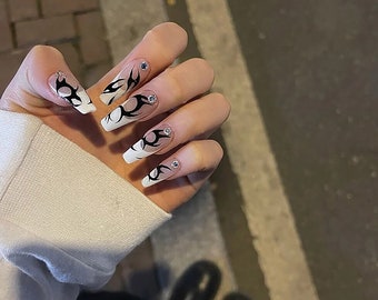 Alice Fake Nail Etsy