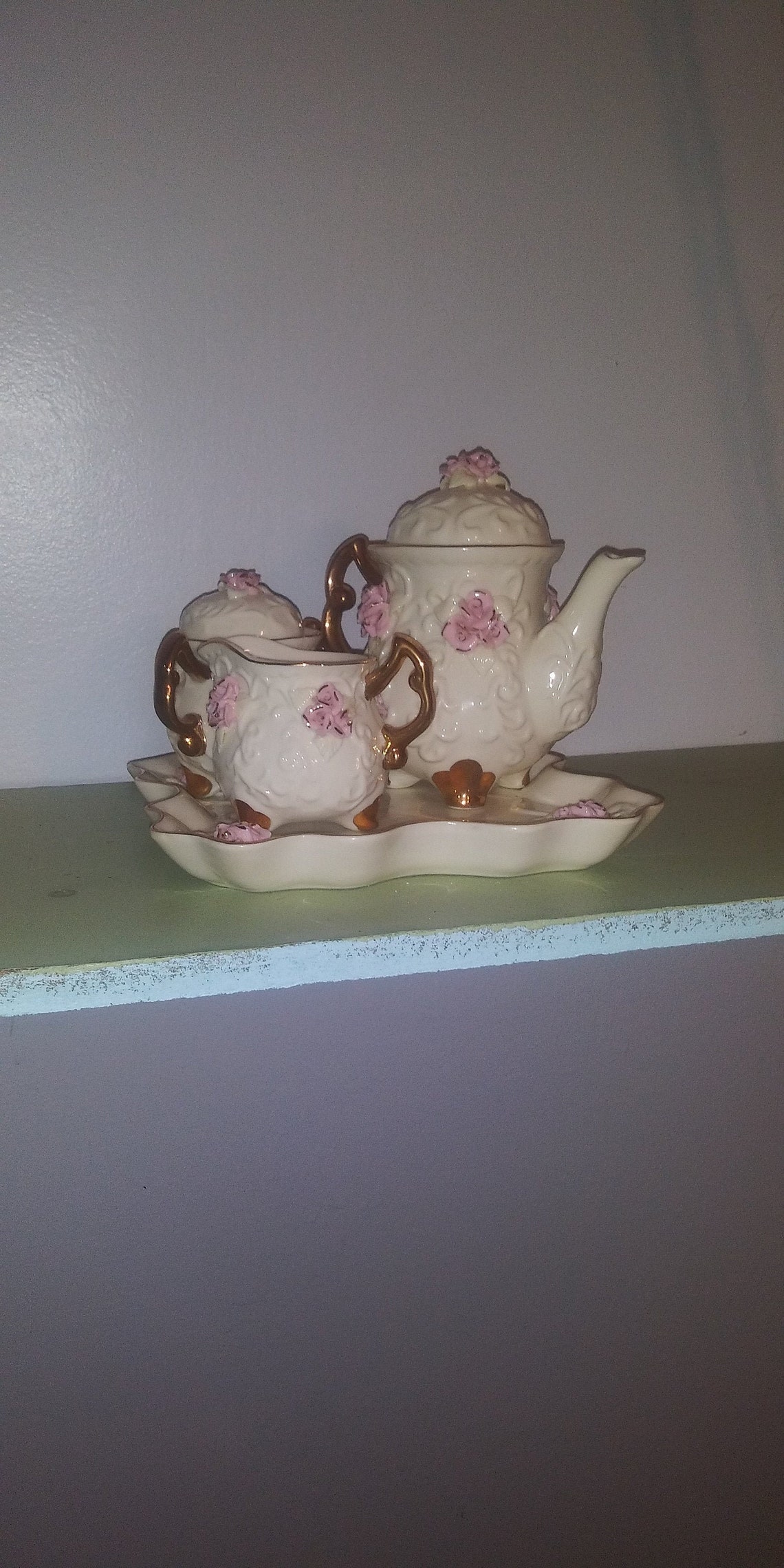 Vintage Cracker Barrel Tea Set Etsy