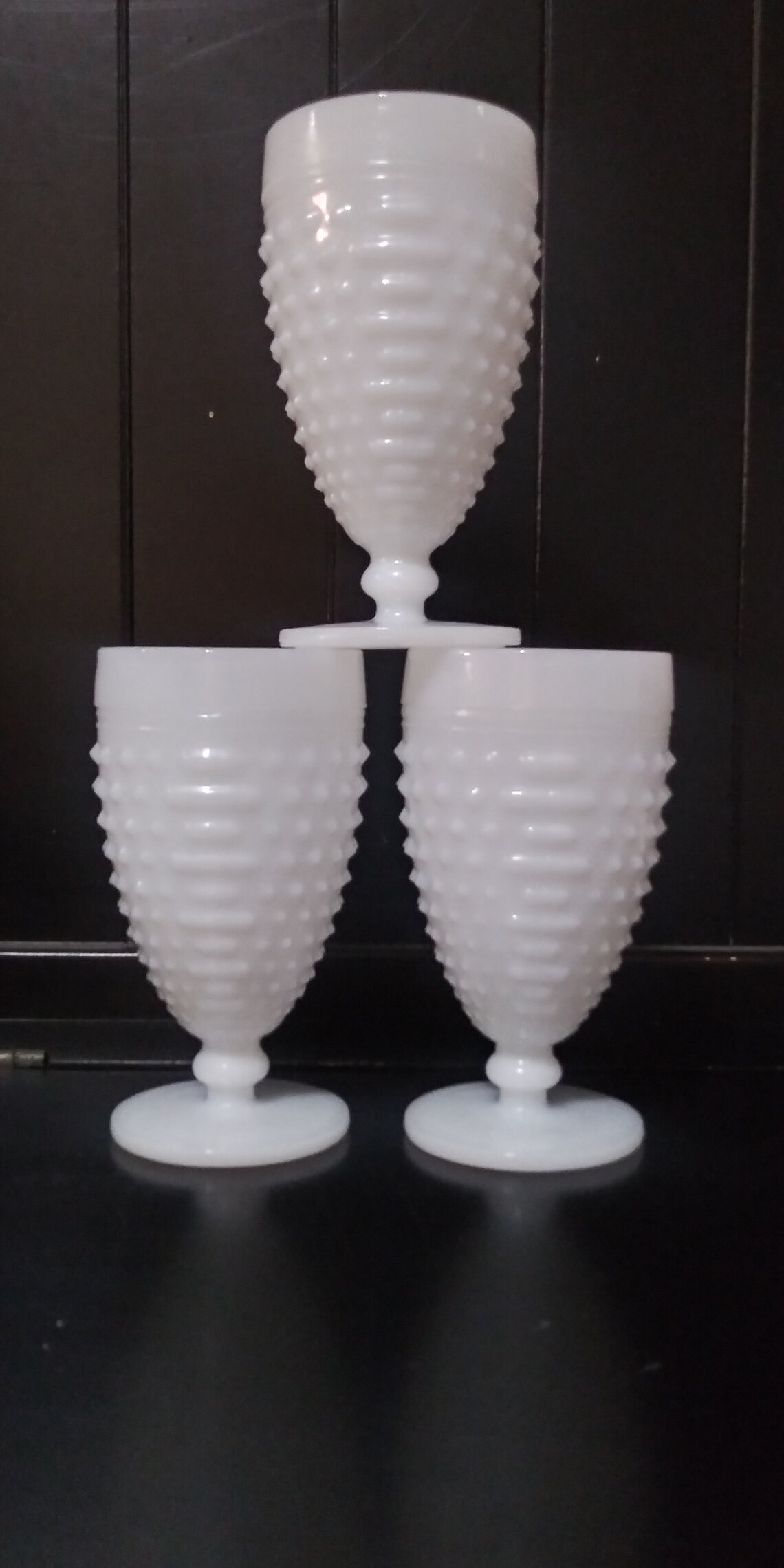 hobnail drinking glass