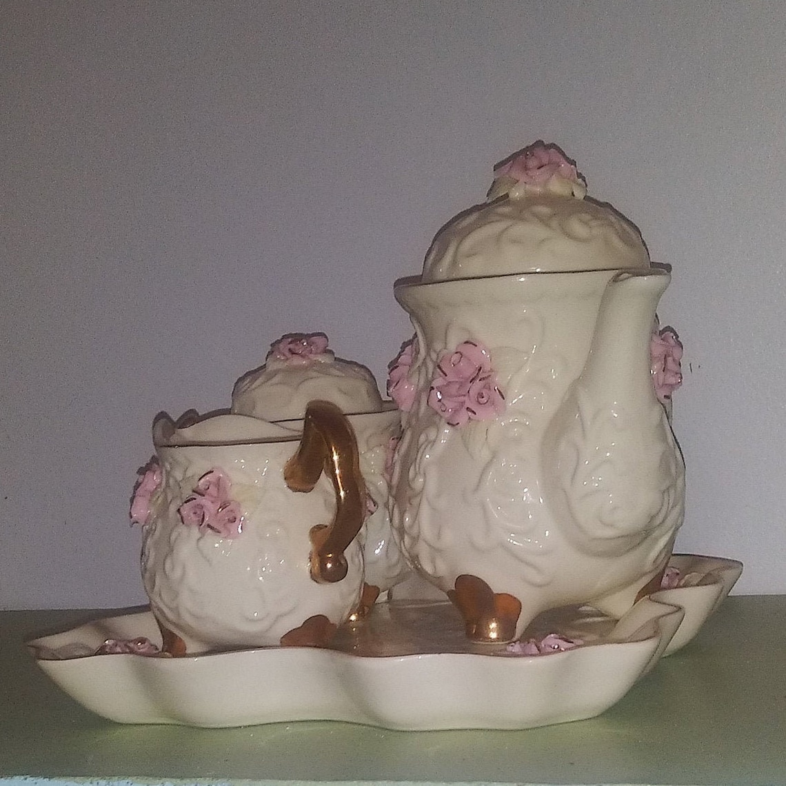 Vintage Cracker Barrel Tea Set Etsy