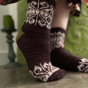 PATTERN My Beloved Socks Patron de tricot Chaussettes jacquard image 4