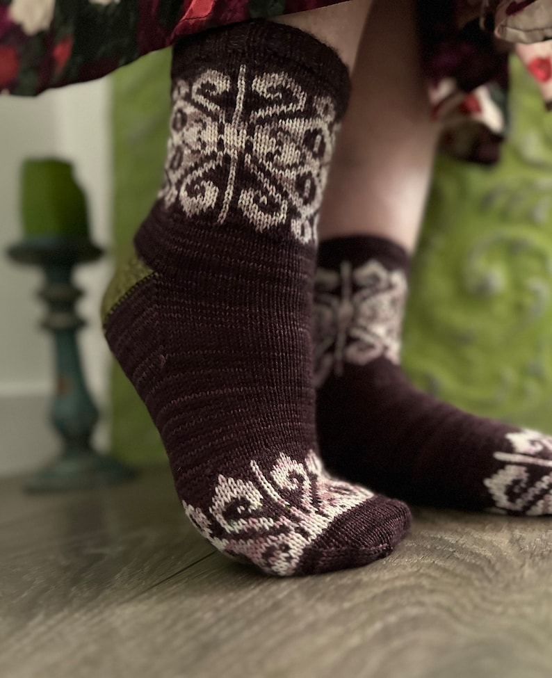 PATTERN My Beloved Socks Patron de tricot Chaussettes jacquard image 4