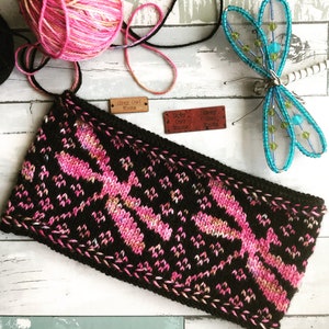 KNITTING PATTERN/DANCING Dragonfly Headband/Knitting/Headband Pattern/ Adult