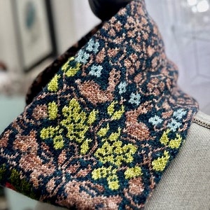 PATTERN/ Bunny Thicket Cowl/ Knitting Pattern/ Adult/ Colourwork Knitting zdjęcie 6