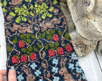 MOTIF/ Capuche en forme de lapin/ Modèle de tricot/ Adulte/ Tricot coloré