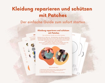 Repair and protect clothing with patches - instructions and templates as digital download German
