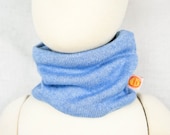 Loop for babies made of upcycling silk & cashmere in light blue