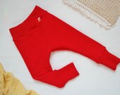 Wollwalk Outdoor-Hose für Kleinkinder Größe 86/92 Upcycling 100% Wolle in Rot