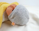 Babymütze Beanie aus Upcycling Kaschmir KU 39-42 & 43 - 45 cm in Grau