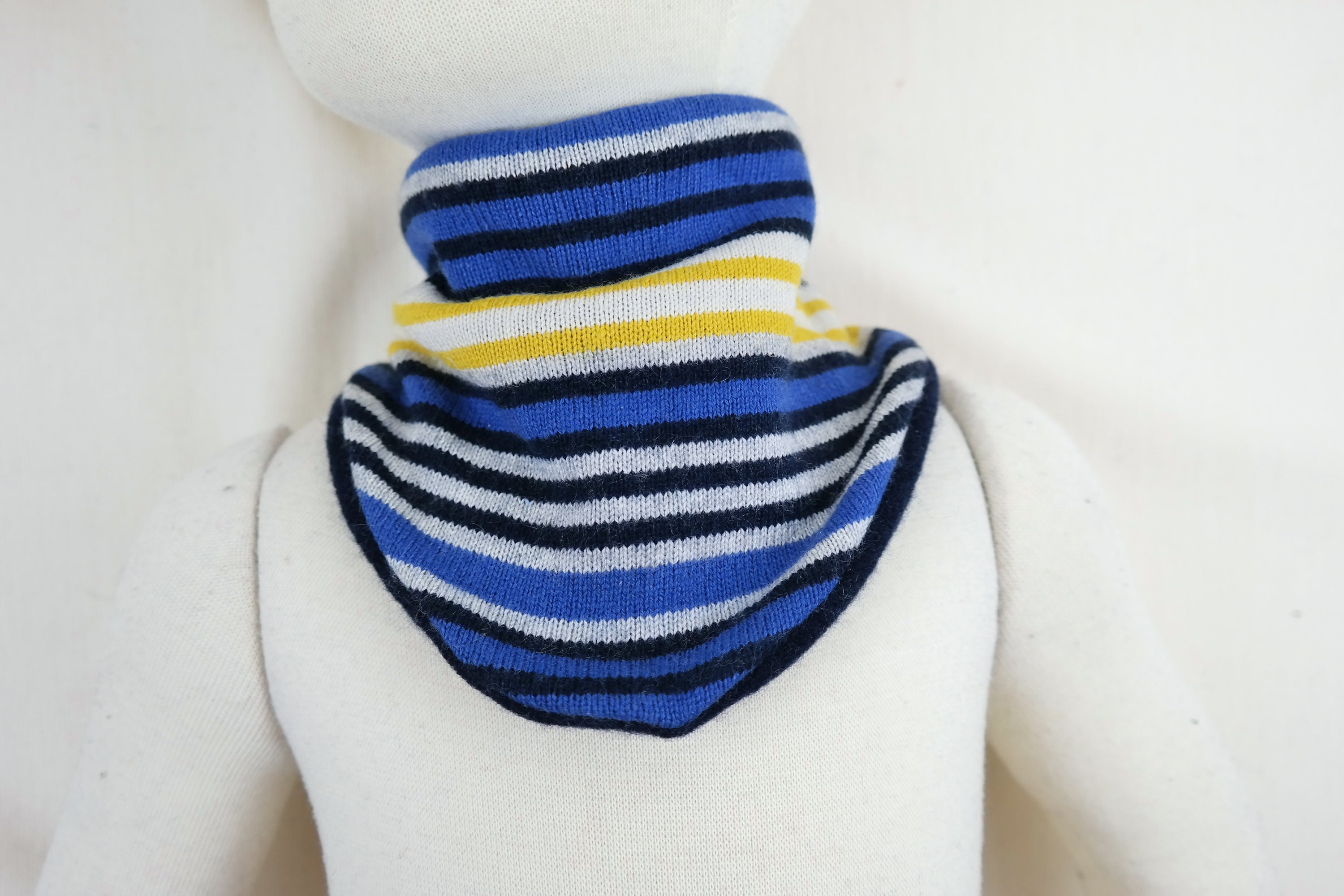 Set 8 Bavaglini Bandana Per Bambino - Sciarpe Triangolari In Cotone Assorbente - Foto 9